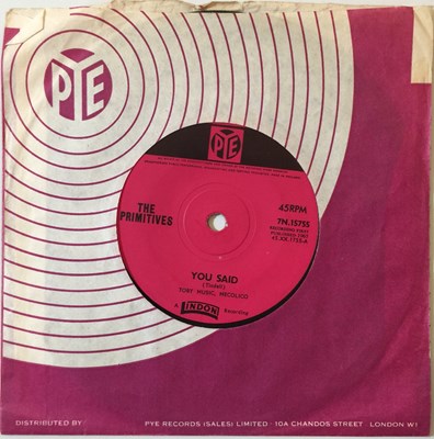 Lot 211 - THE PRIMITIVES - YOU SAID 7" (ORIGINAL UK COPY - PYE 7N 15755)