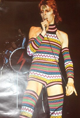 Lot 270 - DAVID BOWIE - A RARE 1973 PACE POSTER - UNOPENED. ﻿