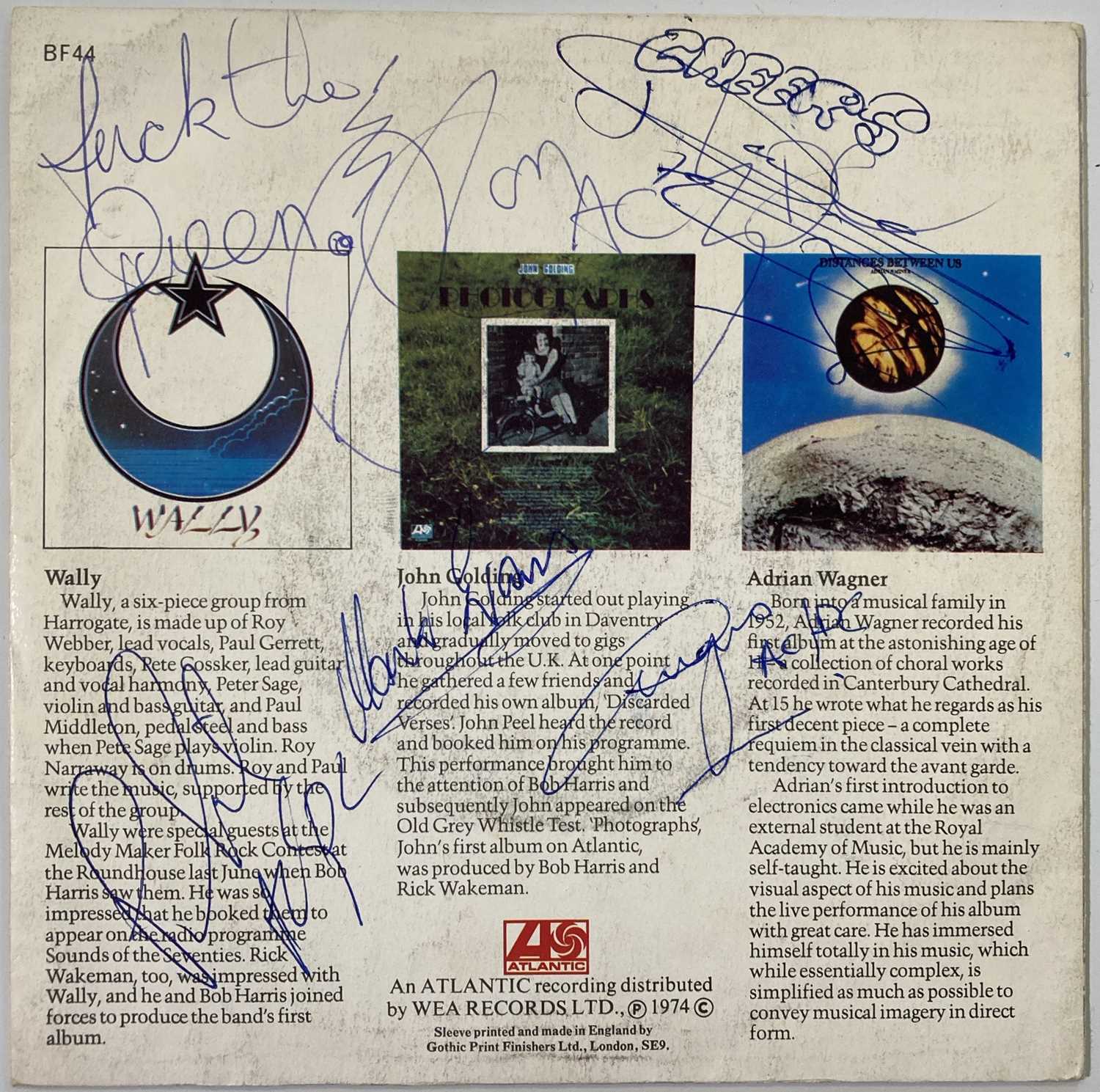 Lot 186 - AC/DC  - SIGNED 7" INC BON SCOTT.
