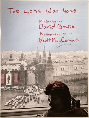 Lot 271 - DAVID BOWIE - LONG WAY HOME FILM POSTER SIGNED BY GEOFF MACCORMACK.