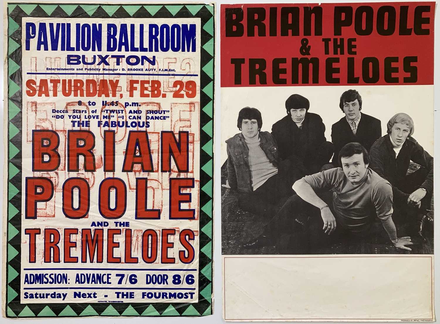 Lot 87 - BRIAN POOLE AND THE TREMELOES - POSTERS.