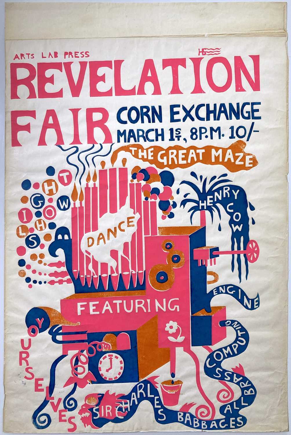 Lot 88 - 1960S ARTS LAB POSTER.