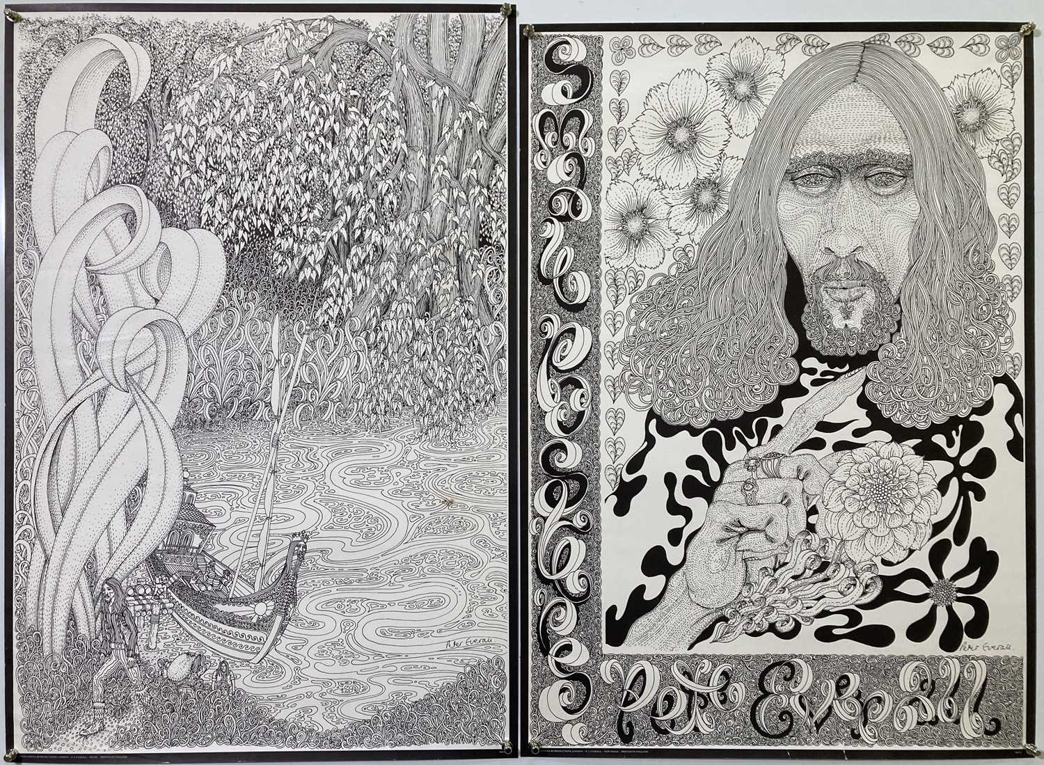 Lot 89 - PETER EVERALL COUNTERCULTURE POSTERS.