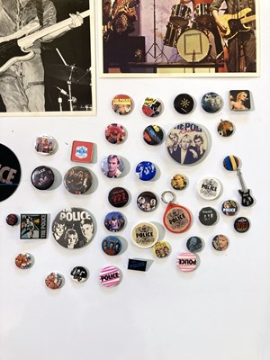 Lot 62 - THE POLICE - PROGRAMMES / BADGES ETC.