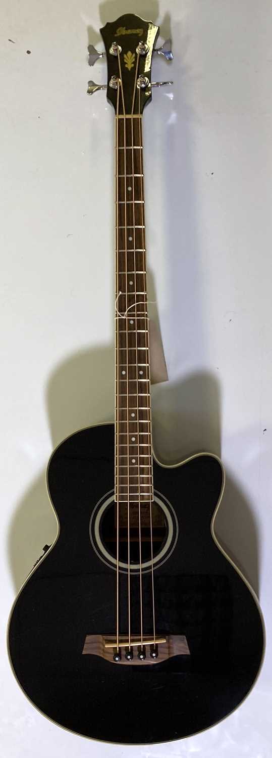 Lot 4 - IBANEZ AEB8E ACOUSTIC BASS GUITAR.