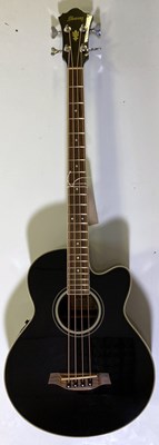 Lot 4A - IBANEZ AEB8E ACOUSTIC BASS GUITAR.