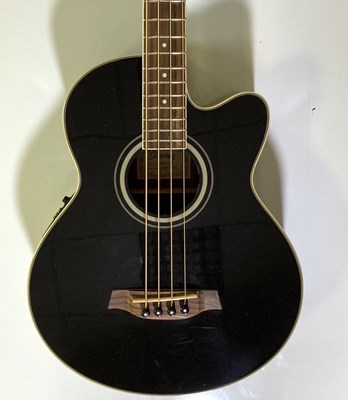 Lot 4 - IBANEZ AEB8E ACOUSTIC BASS GUITAR.