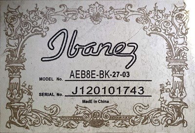 Lot 4 - IBANEZ AEB8E ACOUSTIC BASS GUITAR.