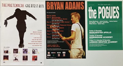 Lot 108 - 2000S POSTER COLLECTION - PRETENDERS / POGUES / IAN BROWN ETC.