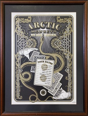Lot 113 - ARCTIC MONKEYS LIMITED EDITION TOUR POSTER.