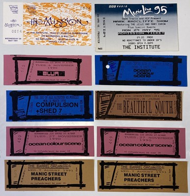 Lot 71 - 1990S CONCERT TICKETS - EARLY BLUR / MANIC ST PREACHERS ETC.