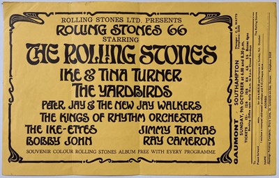 Lot 325 - ROLLING STONES 1966 HANDBILL.