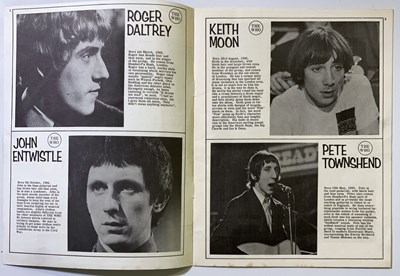 Lot 63 - THE WHO - GAUMONT SOUTHAMPTON ORIGINAL 1966 PROGRAMME AND TICKET STUBS.