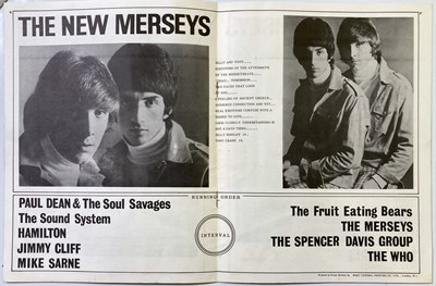Lot 63 - THE WHO - GAUMONT SOUTHAMPTON ORIGINAL 1966 PROGRAMME AND TICKET STUBS.