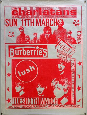 Lot 115 - CHARLATANS / LUSH 1990 POSTER.