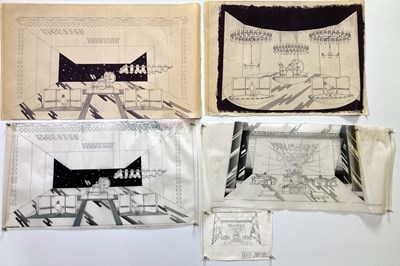 Lot 10 - TANGERINE DREAM - ORIGINAL HAND DRAWN STAGE PLANS.