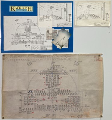 Lot 11 - KATE BUSH - ORIGINAL STAGE PLANS.