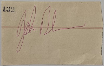 Lot 298 - LED ZEPPELIN - A JOHN BONHAM AUTOGRAPH.