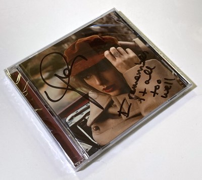 Lot 386 - TAYLOR SWIFT - RED (TAYLOR'S VERSION) CD WITH ALL TOO WELL LYRICS.