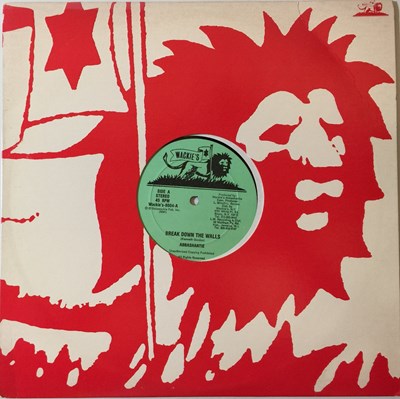 Lot 78 - ABBASHANTIE - BREAK DOWN THE WALLS 12" (ORIGINAL US COPY - WACKIE'S-8004)