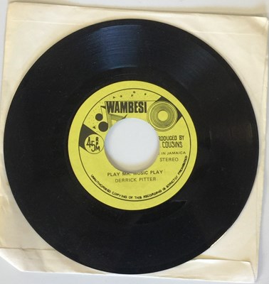 Lot 89 - DERRICK PITTER - PLAY MR. MUSIC PLAY 7" (ORIGINAL UK COPY - WAMBESI RECORDS)