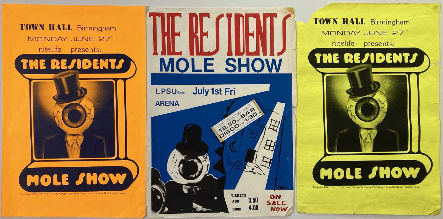 Lot 119 - THE RESIDENTS - CONCERT POSTERS.