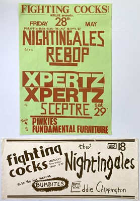 Lot 120 - FIGHTING COCKS, BIRMINGHAM - ORIGINAL CONCERT POSTERS.