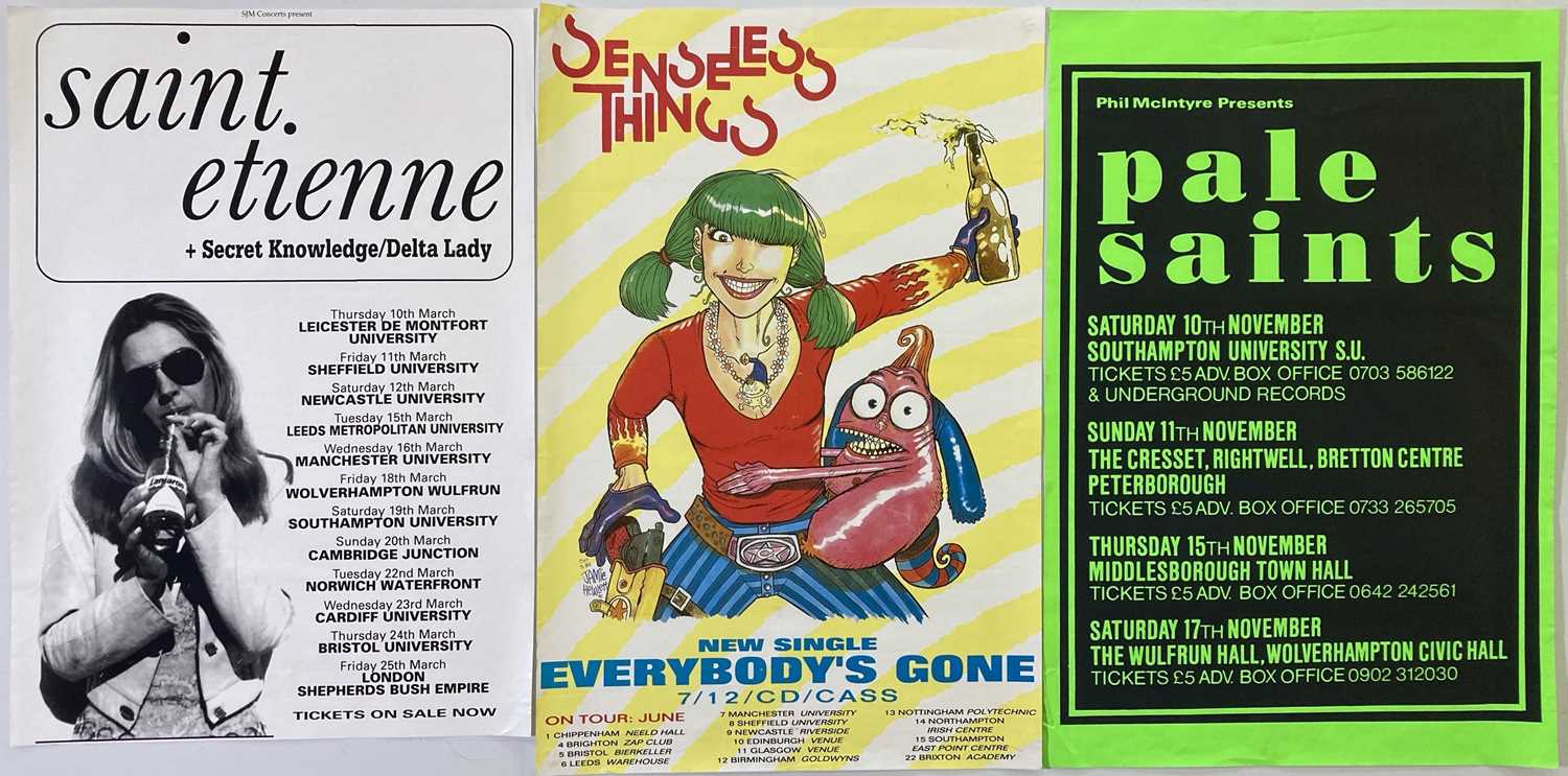 Lot 122 - 1990S INDIE / POP POSTERS - ST ETIENNE / PALE SAINTS ETC.