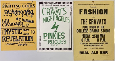 Lot 134 - THE CRAVATS - 1980S CONCERT POSTERS.