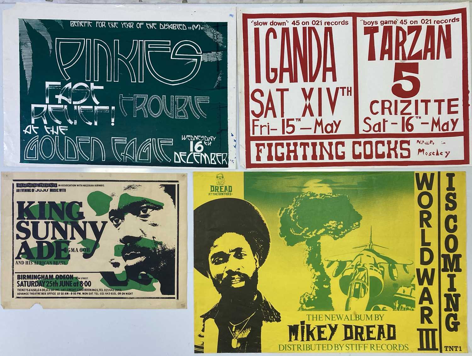 Lot 136 - BIRMINGHAM CONCERT POSTERS - DUB / REGGAE.