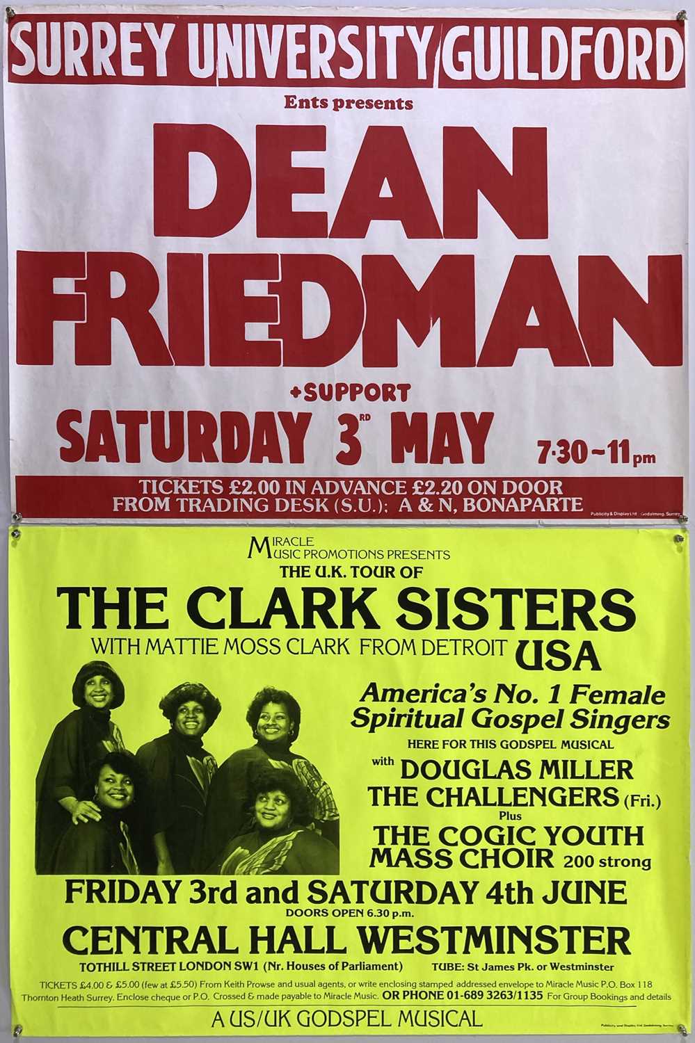 Lot 147 - CONCERT POSTERS.