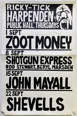 Lot 155 - ROD STEWART 1966 ORIGINAL CONCERT POSTER.