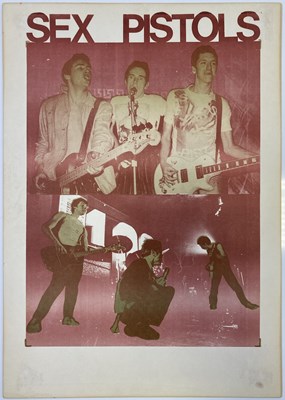 Lot 339 - SEX PISTOLS - 1976 BLANK CONCERT / PROMOTIONAL POSTER.