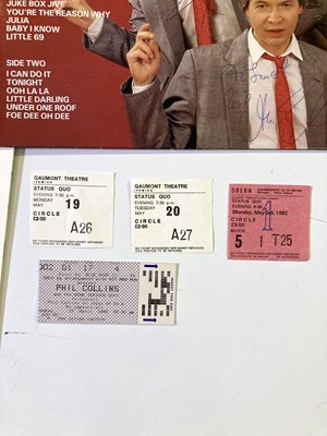 Lot 66 - CLASSIC ROCK - CONCERT PROGRAMMES AND TICKETS.