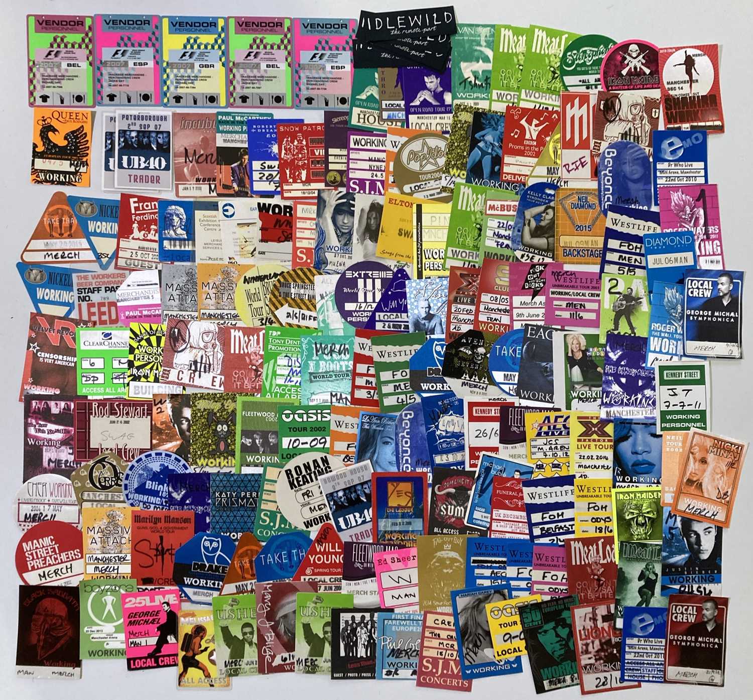 Lot 78 - BACKSTAGE/CREW PASSES.