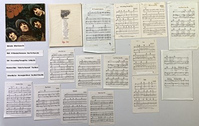 Lot 148 - THE BEATLES - SONGBOOK AND SHEET MUSIC PRODUCTION MATERIALS.