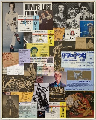 Lot 21 - DAVID BOWIE - TICKET DISPLAY.