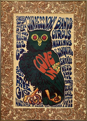Lot 178 - 1960S CULTURE - VULCAN GAS COMPANY OWL POSTER.