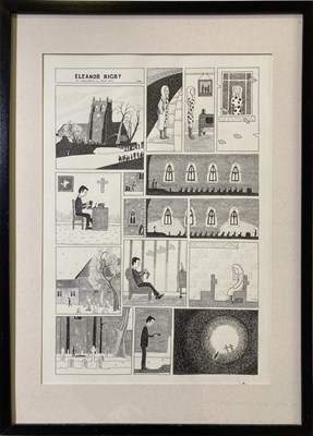 Lot 182 - ELEANOR RIGBY COMIC STRIP DRAWING.
