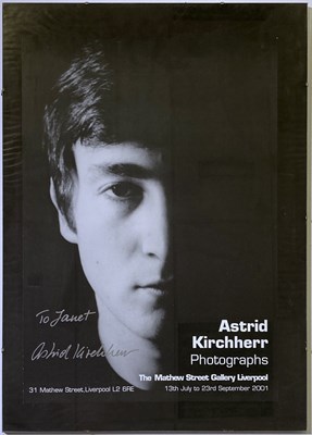 Lot 215 - ASTRID KIRCHHERR SIGNED POSTER.