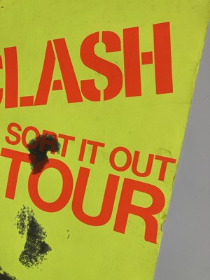 Lot 183 - THE CLASH  1978 SORT IT OUT TOUR CONCERT POSTER.