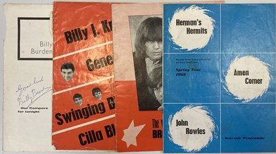 Lot 204 - SIGNED CONCERT PROGRAMMES - WALKER BROTHERS / AMEN CORNER AND MORE.