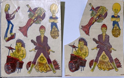 Lot 28 - DAVID BOWIE - ORIGINAL GEORGE UNDERWOOD SKIN TRANSFERS.