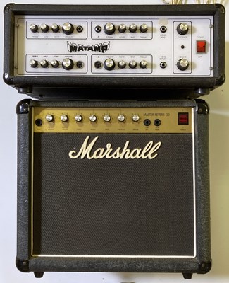 Lot 14 - MARSHALL MASTER REVERB 30 AMP & MATAMP AMP HEAD.