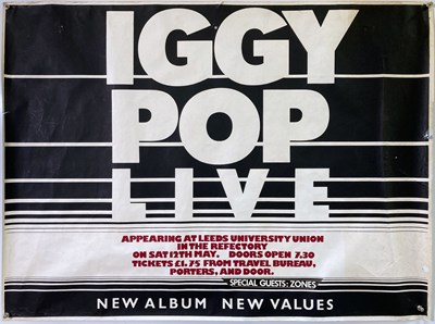 Lot 213 - IGGY POP - 1979 LEEDS CONCERT POSTER.