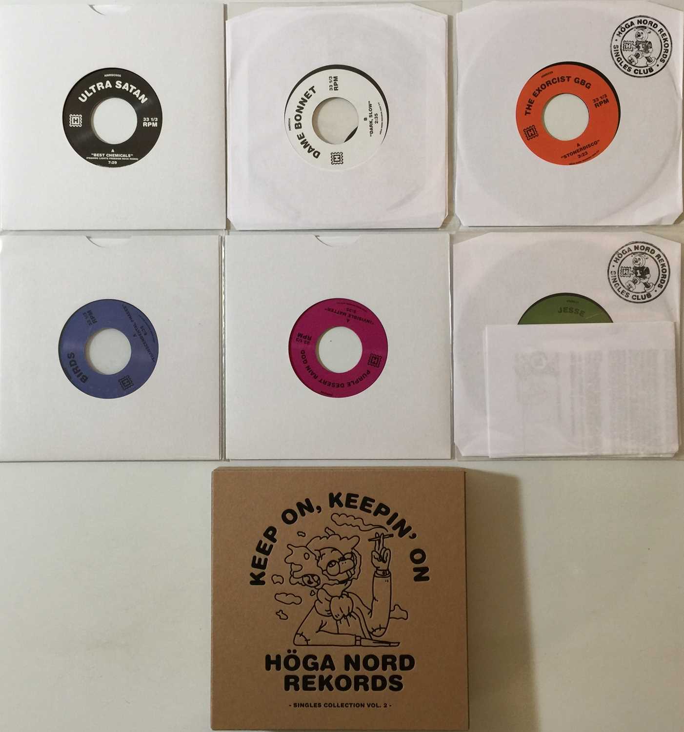 Lot 87 - ALT/ PUNK/ WAVE/ DISCO/ SYNTH - HOGA NORD REKORDS 7" PACK