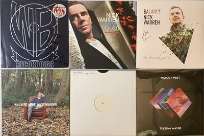 Lot 203 - NICK WARREN/ MASSIVE ATTACK AND RELATED - LPs/ 12" (INC SIGNED BITS)