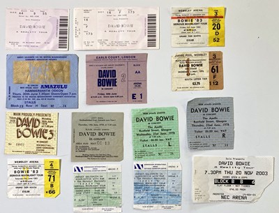 Lot 32 - DAVID BOWIE - 1970S/00S TICKET ARCHIVE.