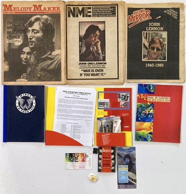 Lot 203 - PAUL MCCARTNEY - MEMORABILIA INC TOUR ITINERARY.