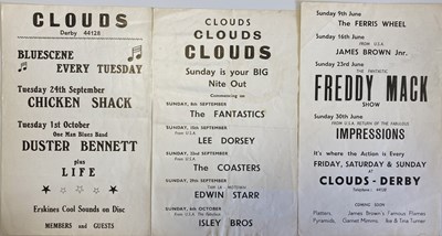 Lot 78 - CLOUDS DERBY ORIGINAL SOUL HANDBILLS - INC JAMES BROWN